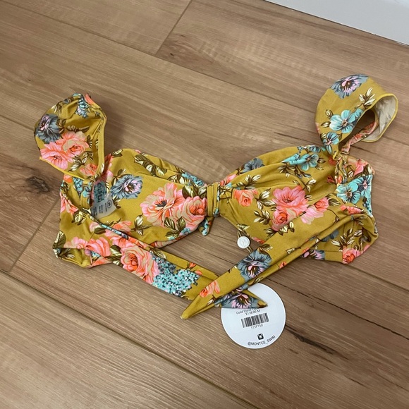 Montce swim Gold floral cabana top - Picture 3 of 4